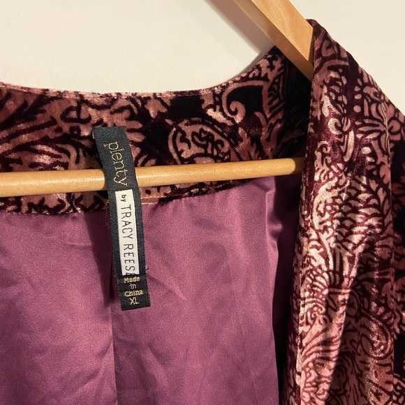 Plenty by Tracy Reece Velvet Drapey Cardigan - Picture 3 of 8